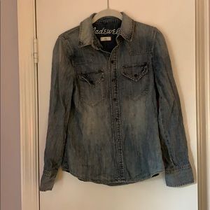 Madewell button-down chambray shirt